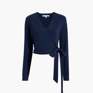 Hill House - The Ballet Wrap Sweater (Navy)